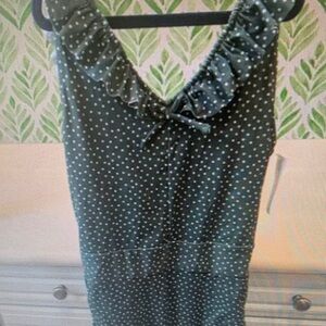 Kids Polka Dot Swimsuit - Green